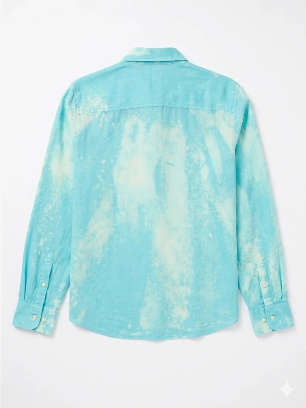J.Crew Aqua Garment Dyed Cotton Button Down Shirt Size Medium